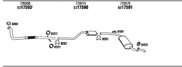FONOS FI62017 Exhaust System